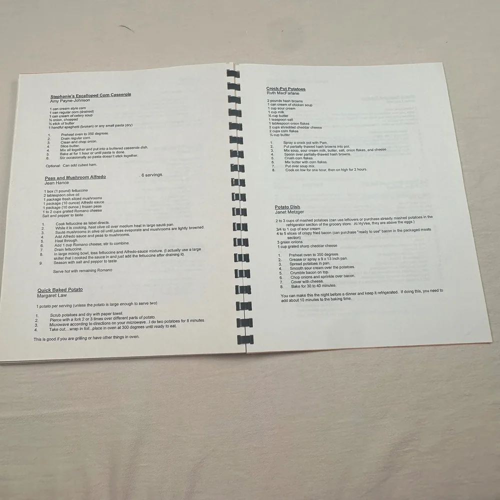 Good Friends Good Food Community Cookbook Kathy Lanz Yellow Spiral Bound Recipes